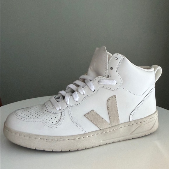 Veja V-15 Mid Top Sneaker women’s Leather - Picture 3 of 16